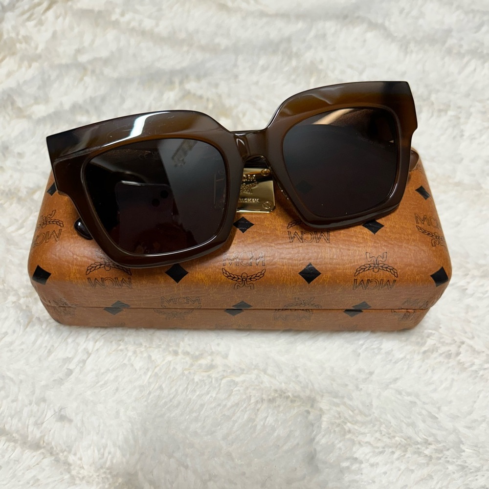 MCM 51mm Logo Plaque Square Sunglasses | Modern Creation München designer